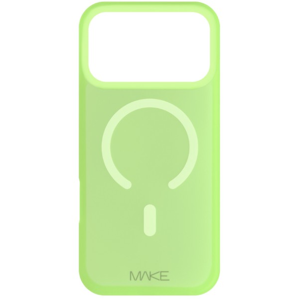 Фото - Чехол для смартфона MAKE for Apple iPhone 17 Pro Max Silicone Aura Magnet Fluorescent (MCLAM-AI17PMFS)